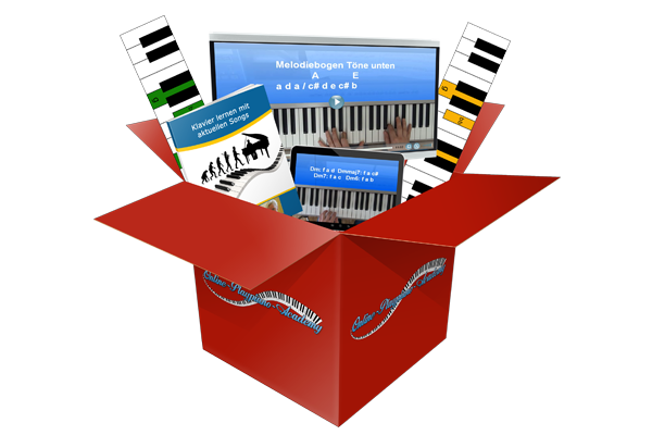 Songs frei am Klavier lernen in der Online-Playpiano-Academy